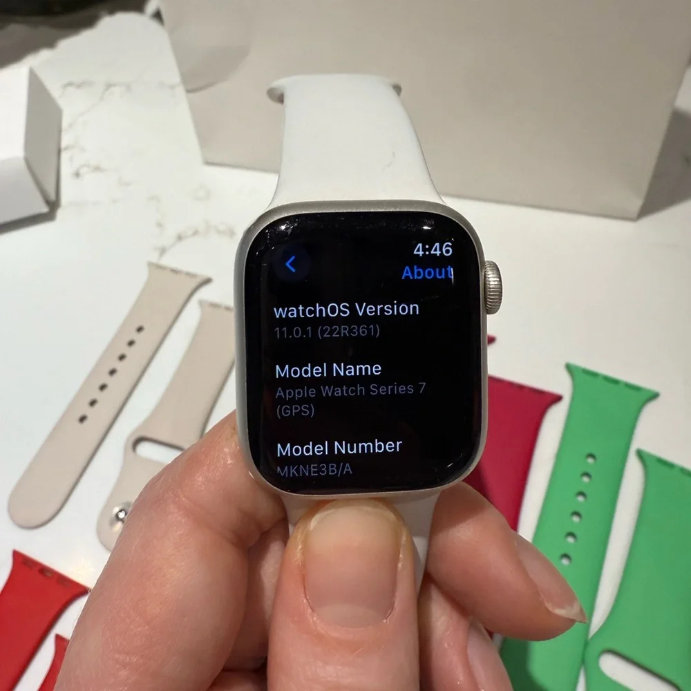 Apple Watch Series 7 41MM GPS Aluminium + 10 official Apple bands rrp $1000